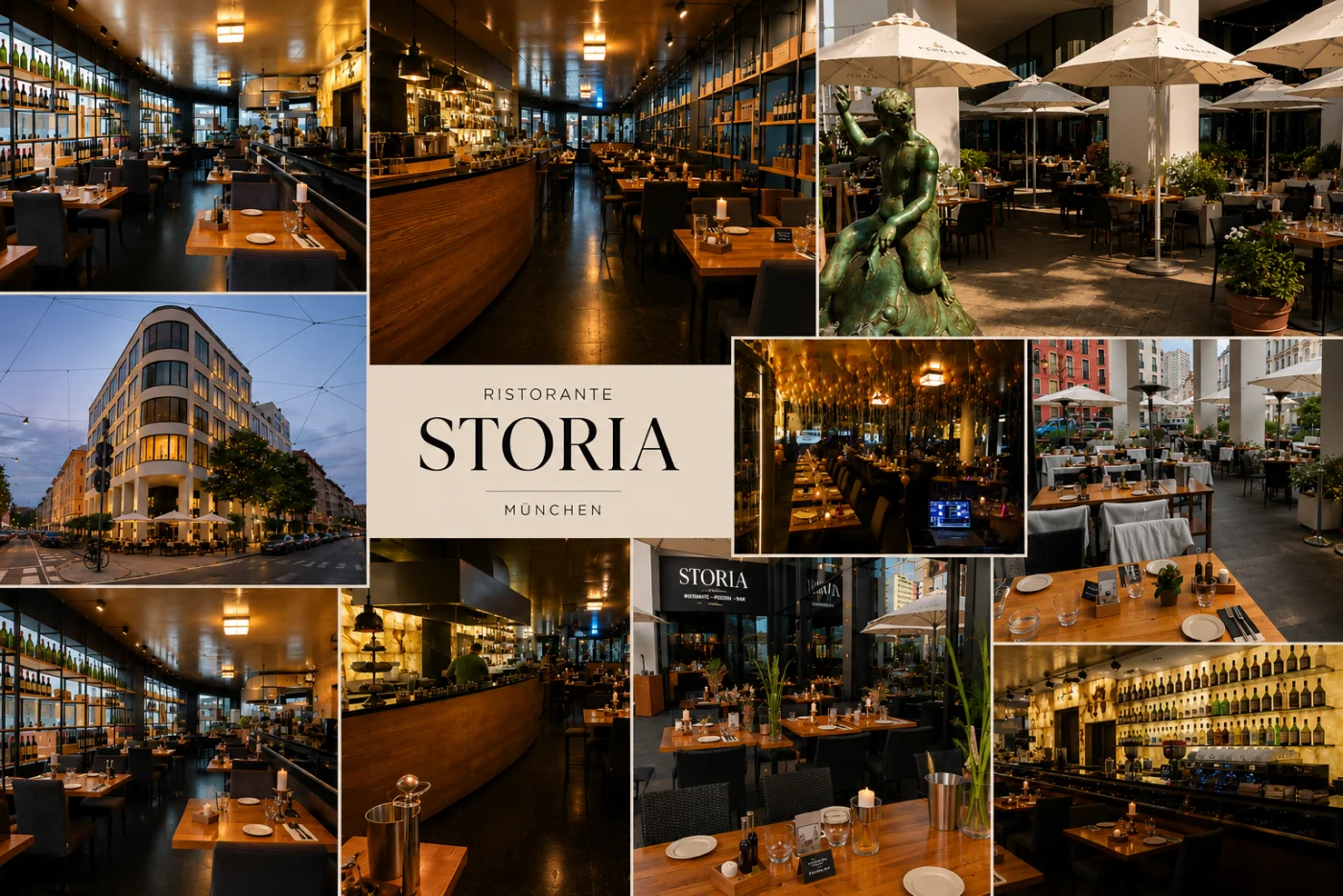 Ristorante STORIA München — stilvolles Ambiente für ein romantisches Dinner zu zweit